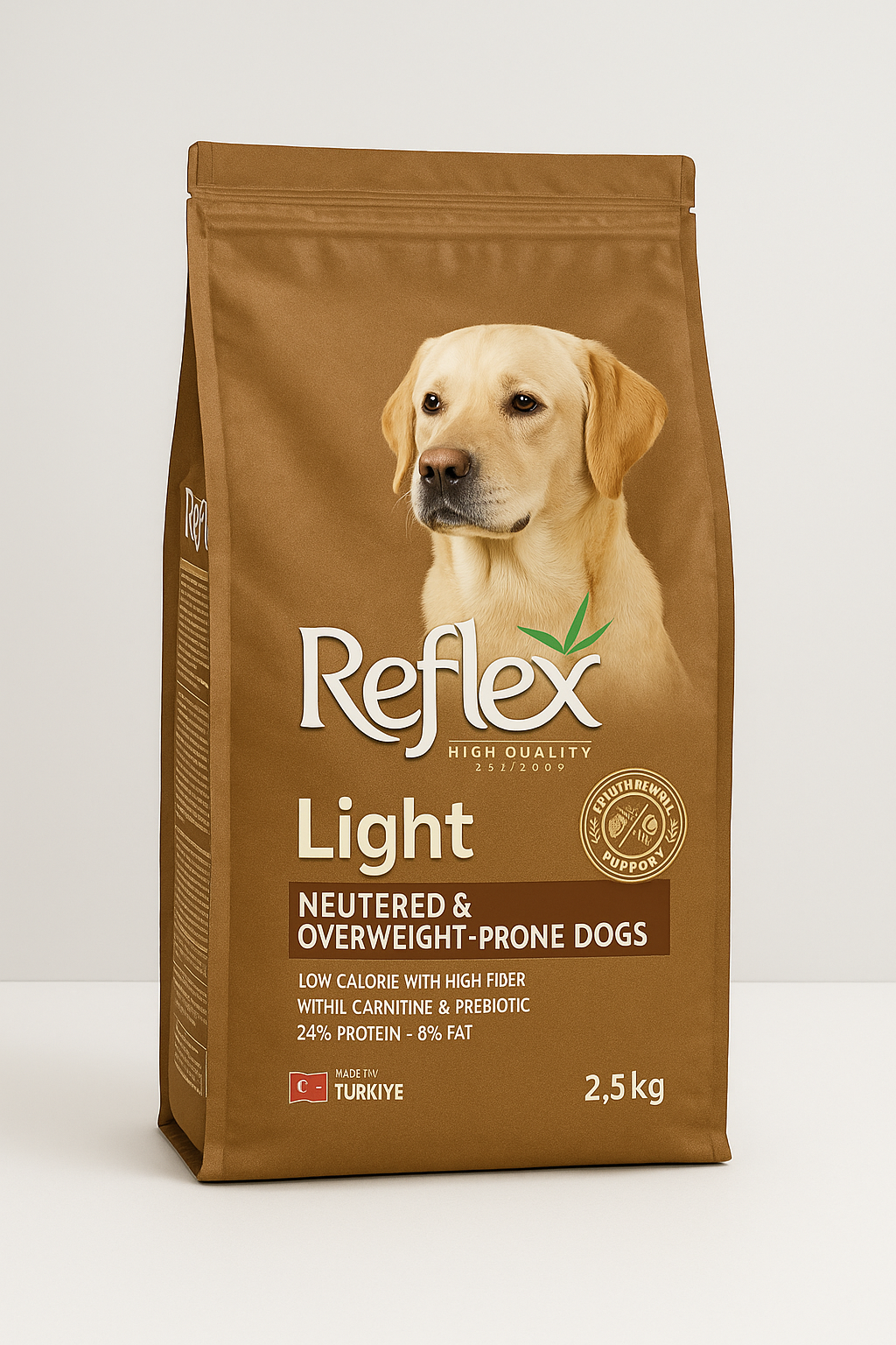 Refleks Light Köpek Maması – Kısırlaştırılmış & Düşük Kalorili – 2,5 kg